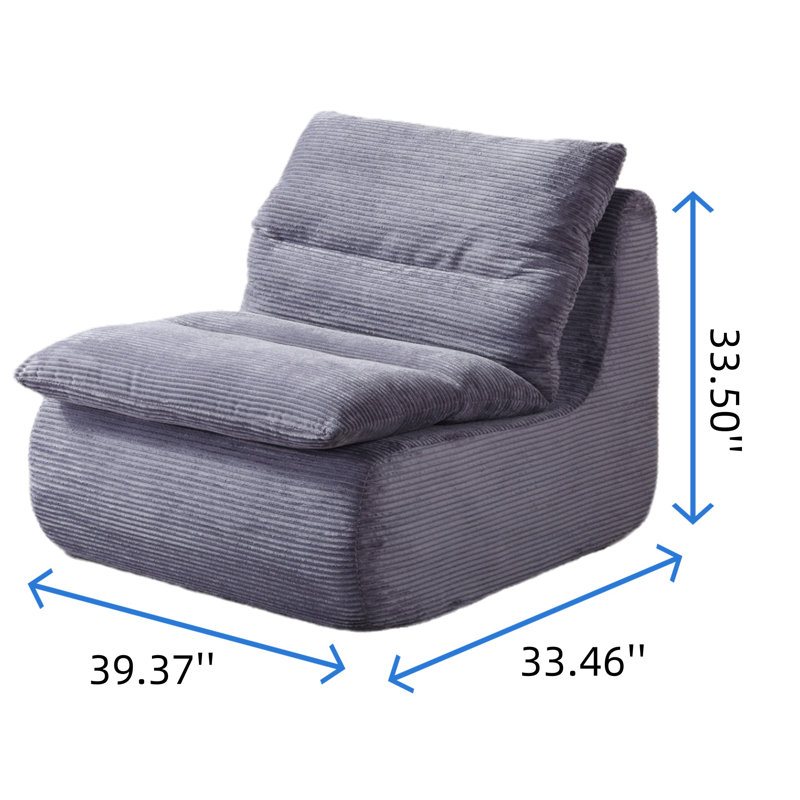 Fauteuil simple, Gris