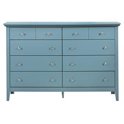 8 Drawer 59" Double Dresser