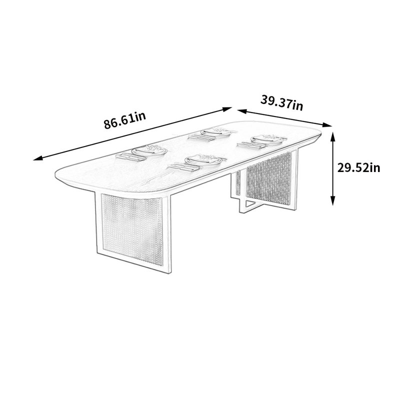 Danaca Dining Set, 39.37" W x 86.61" L