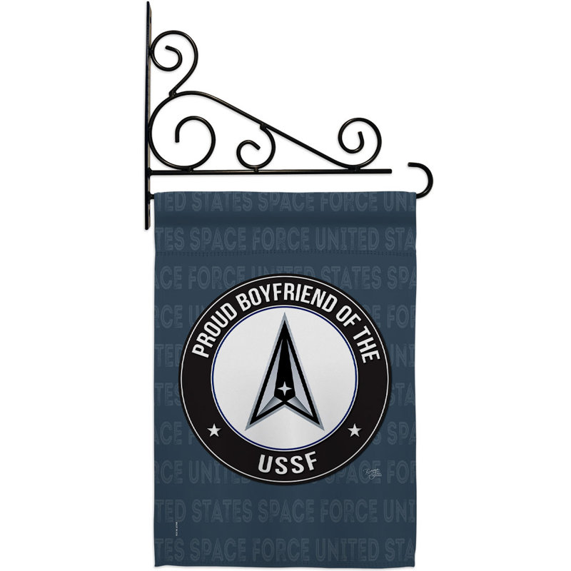 Ensemble de drapeaux en polyester à double face Proud Boyfriend 19 po x 13 po