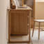 Bureau rectangulaire en bois massif avec 3 tiroirs Burlywood-702968566