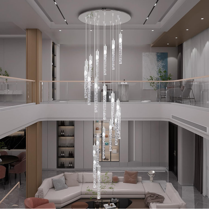 20 - Light Stainless Steel LED Cluster Pendant