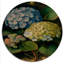 Hydrangena bleu rétro III - Art mural floral en bois - Bois de pin naturel-1118256106