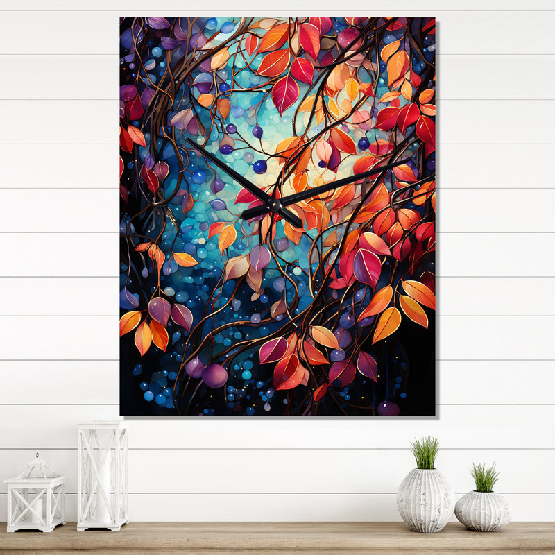 Iovanca - Horloge murale abstraite surdimensionnée, H 28 po x l 12 po x P 1 po