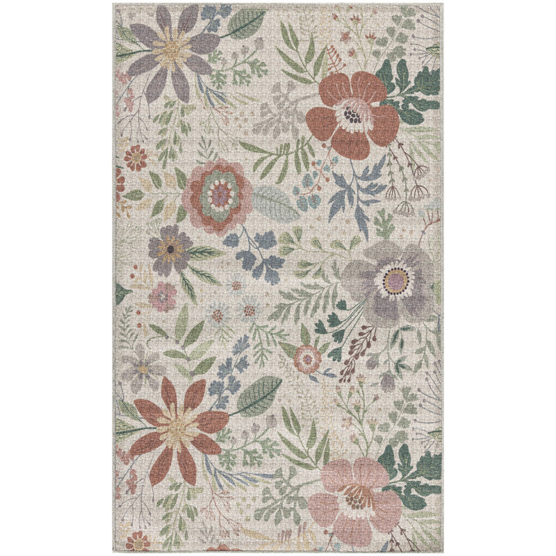 Andromache Rug with Non-Slip Backing, Rectangle 3' x 5'