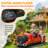 Ride On Train Trackless, 12v Kids Battery Powered Electric Train With Detachable Carriage, Extra Storage，led Lights & Music, 4-wheeler Toy For Toddlers Boys & Girls Age 3+