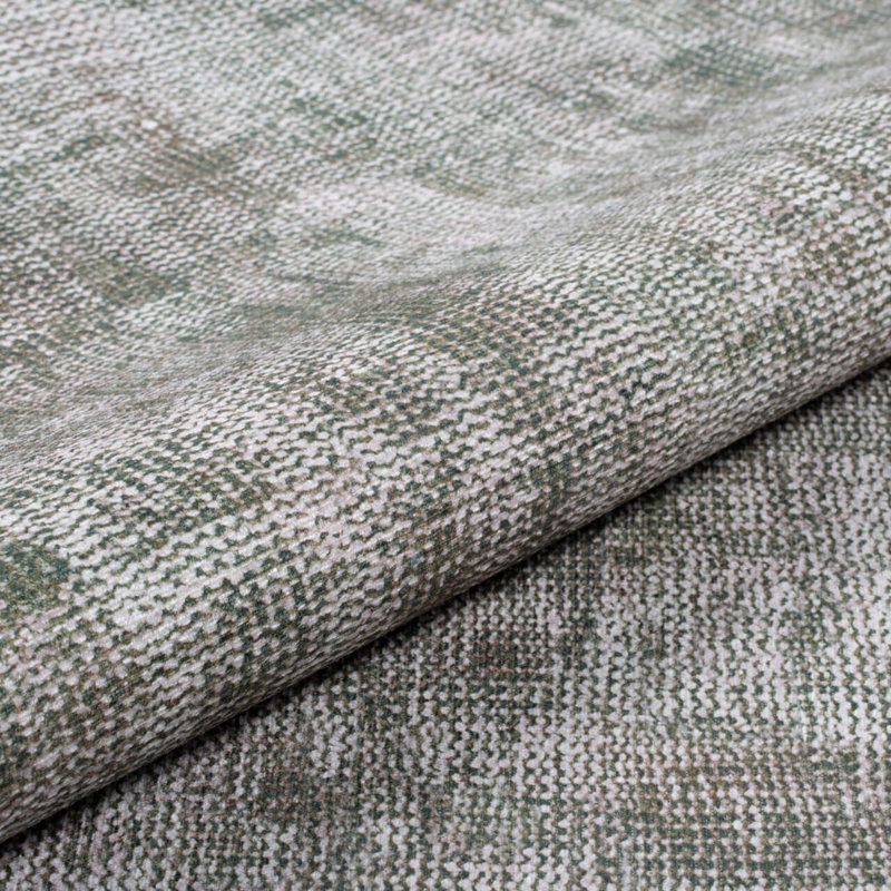 Tapis luxueux lavable à la machine, 4,9 x 7,5 pieds, 100% polyester, 1850 g / m², hauteur des poils: 0,2 pouce | Envers écologique en polyester recyclé | Parfait pour le salon et la chambre à coucher, conception douce et durable