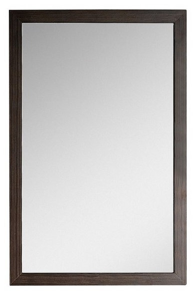 Heyer Wood Wall Mirror, Ebony Wave, 25.63" H x 47.25" W