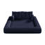Lit pour chien humain, canapé-lit paresseux, canapé-lit pliable multifonctionnel 78,7 po, canapé-lit rembourré en mousse 3-en-1 pour salon, lit d'invité, salle de jeux, bleu foncé-129442123