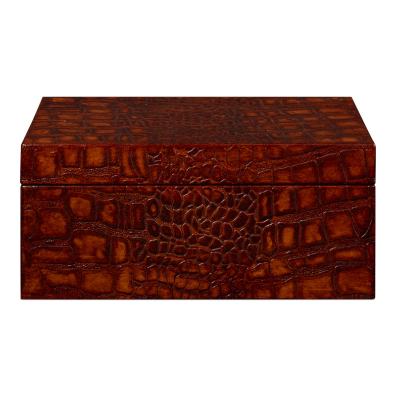 Shagreen Handmade Decorative Box, Brown