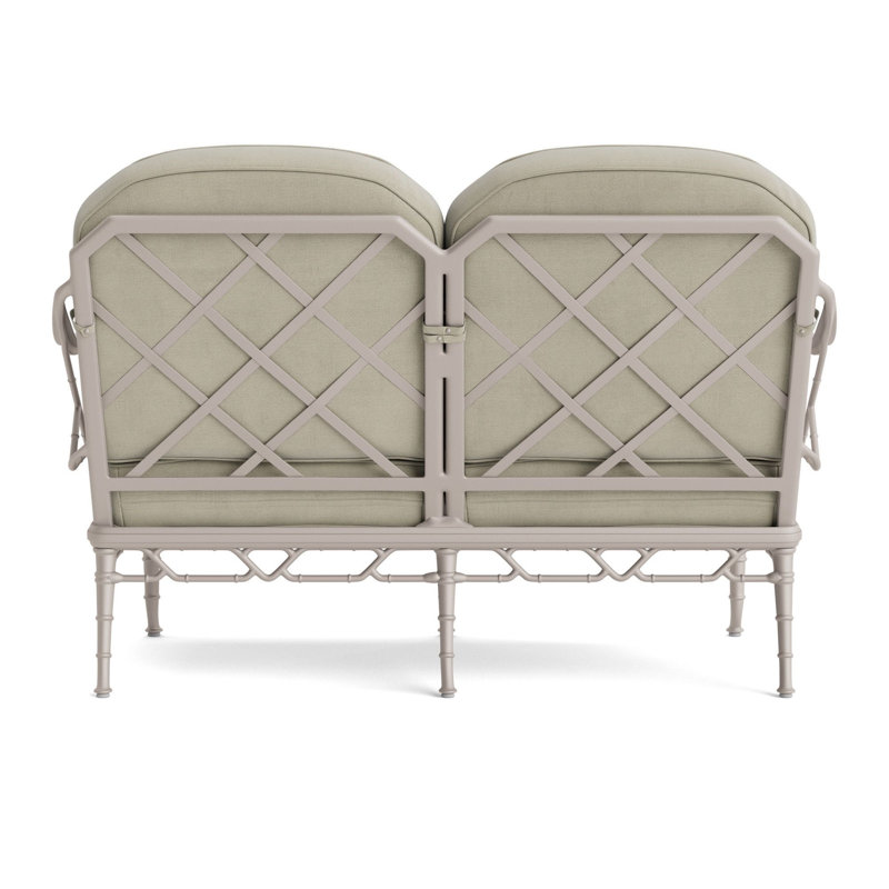 Calcutta Outdoor 2 - Seat Loveseat, Fusion Charcoal, Dove