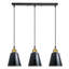 3 - Light Black Kitchen Island Pendant