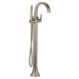 Moen Doux Single Handle Floor Mounted Freestanding Tub Filler with Handshower