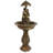 Hornsby Lovers' Umbrella Traditional Brown Polyresin Solar Fountain with LEDs