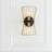 2-Light Contemporary Industrial Black Fluted Wall Sconce Light Bathroom Vanity Light Bedroom Hallway Stairwell Lamp