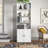 Tiranke Storage Bookcase with Door Cabinets-542606568-594531062