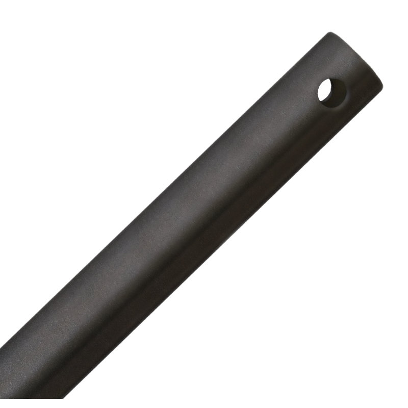 Matte Black 12" Ceiling Fan Downrod