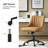 23" W Swivel Tufted Upholstered Office Chair-101894018