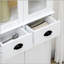 Garde-manger autoportant de 61 po, armoire de rangement de style traditionnel avec portes à fermeture douce, tablettes réglables et 2 tiroirs, pour le salon