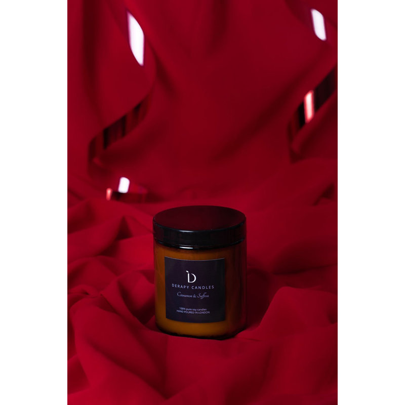 Cinnamon And Saffron Scented Designer Candle