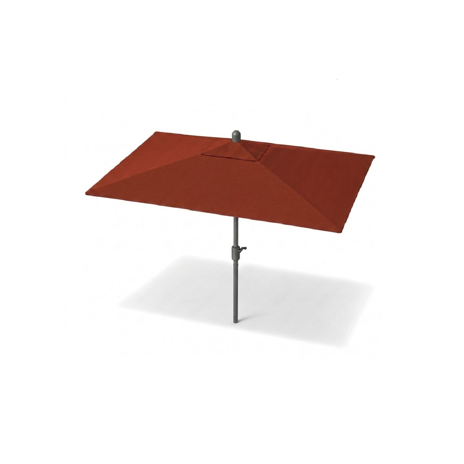 Olivier 116.7'' Outdoor Umbrella, Starring Gray, Canvas Terracotta Sunbrella® Canvas