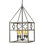 Quatrefoil 4 - Light Lantern Geometric Chandelier with Wrought Iron Accents