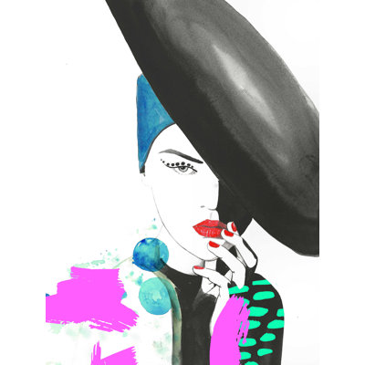 " Retro 80S Fashion " Painting Print