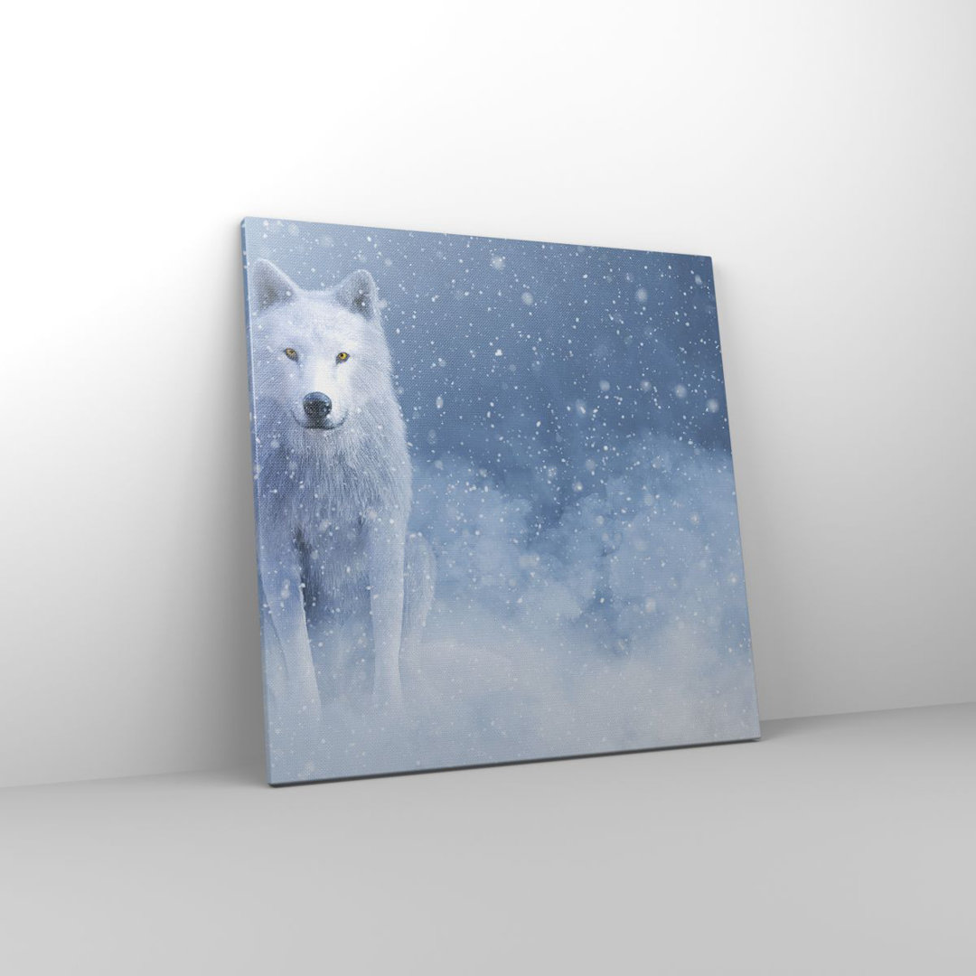 Leinwandbild White Wolf Snow