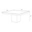 Square Glass Dining Table-1973790085
