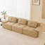 Canapé modulaire surdimensionné en tissu de velours côtelé capitonné moderne avec connexion à boucle, sans assemblage-1572885380-1572885381