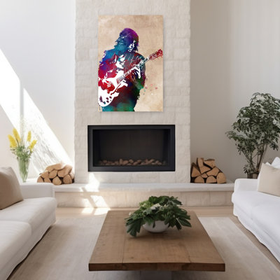 «Vibrant Rock», reproduction d'art contemporain abstrait