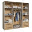Minija 4 Door Manufactured Wood Wardrobe-1652168115