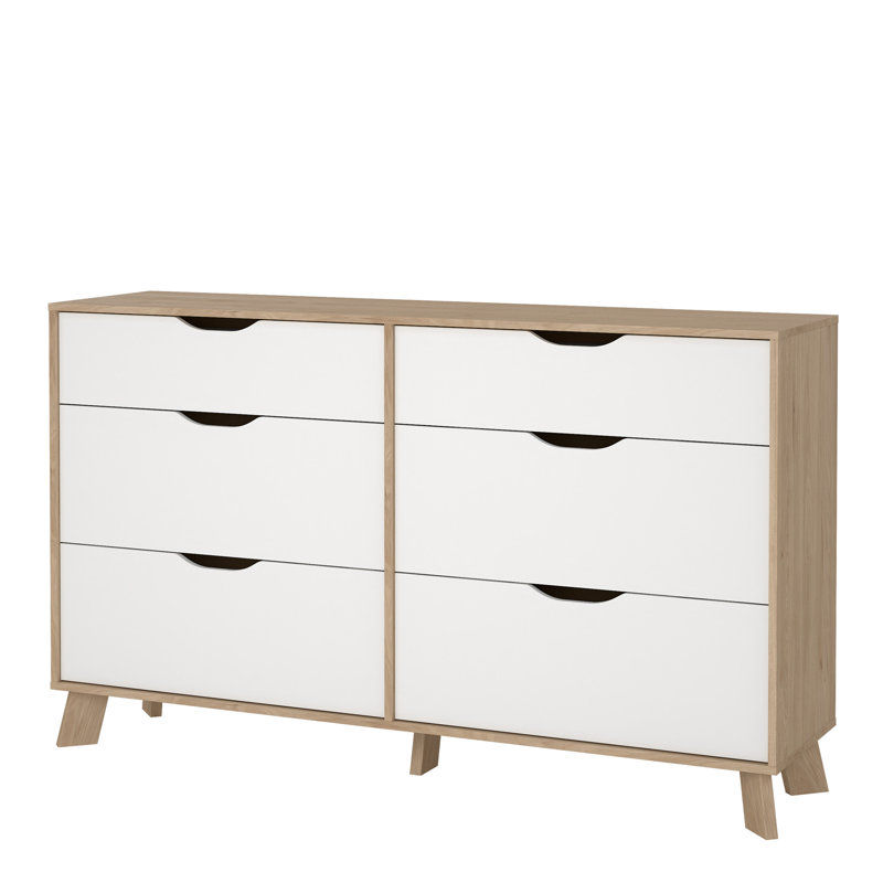 Rehansh 155.7cm W 6 - Drawer Chest of Drawers