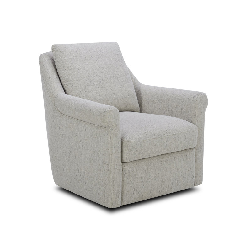 Oshua 33" W Upholstered Accent Chair, Polyester, Pebble Chenille