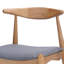 Ensemble de 2 chaises de salle à manger en bois d'hévéa avec dossier ergonomique et coussins de confort