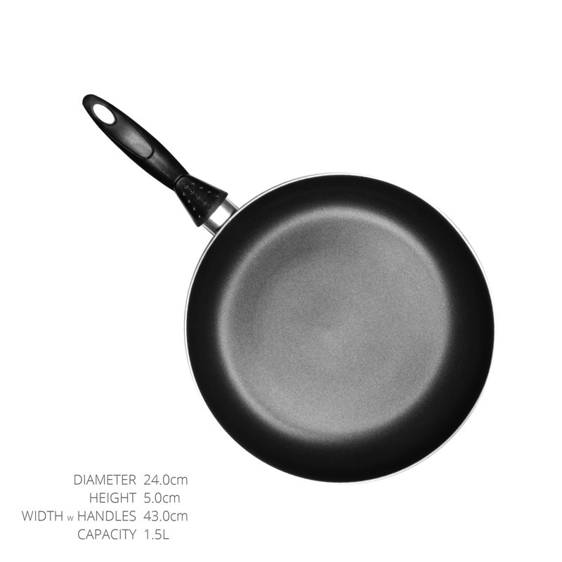UNA Aluminum Non-Stick Frying Pan, 24cm
