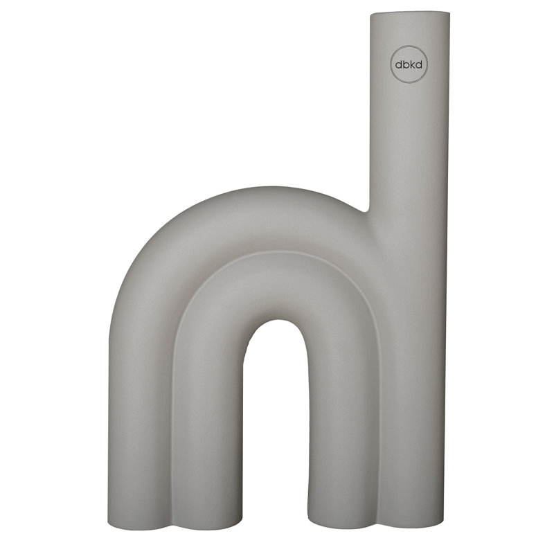 Vase de table en céramique Lei, gris