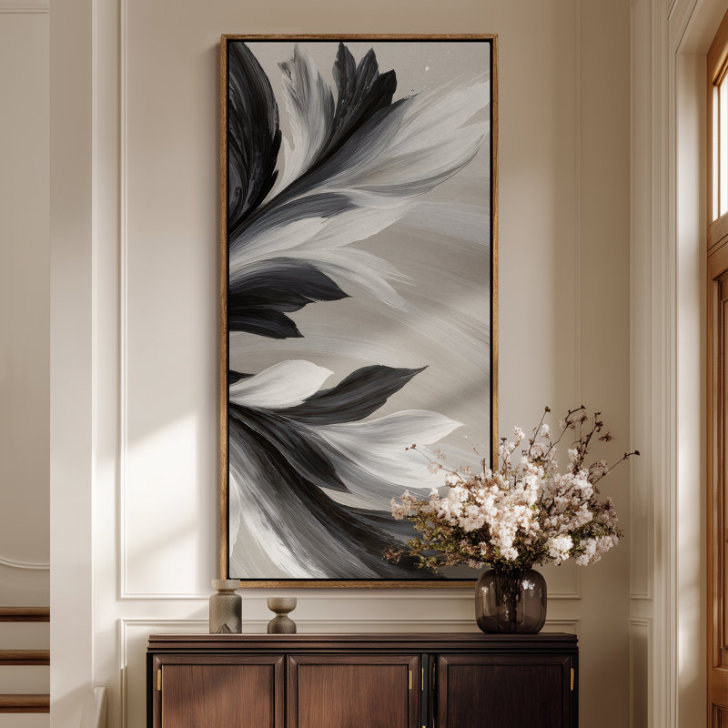 Très grand art mural sur toile encadré - impressions murales rétro pour chambre à coucher, Naturel