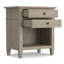 Table de chevet transitionnelle en bois massif 24 pouces Carlton en gris vieilli (ensemble de 2)-1384480803