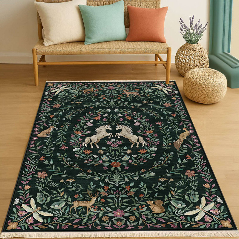 Tapis botanique foncé Enchanted Forest