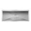 Drain de plancher en acier inoxydable 24 po x 60 po, calibre 14 avec grille de style métro et panier de vidange amovible, homologué NSF (km-ftg-2460)