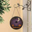 Panneau de vitrail rond en forme de citrouille Spider-633586679