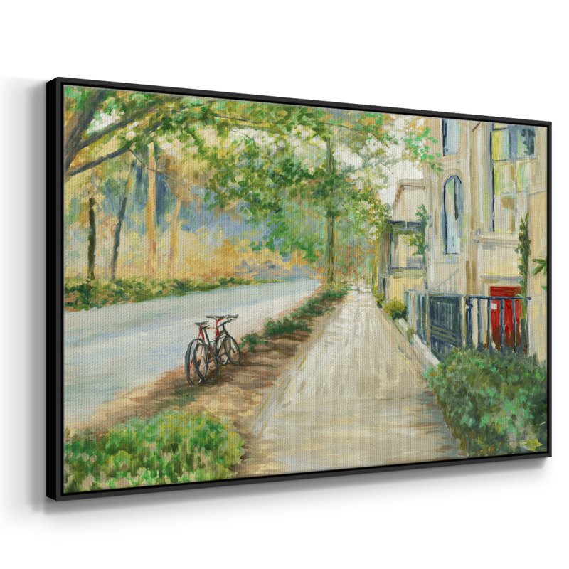 Côté ensoleillé de la rue, Noir, H 17 po x l 25 po x P 2 po