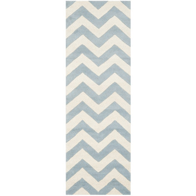 Fegley Chevron Wool Hand Woven Area Rug