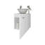 Meuble-lavabo de salle de bain avec lavabo intégré-2041883076