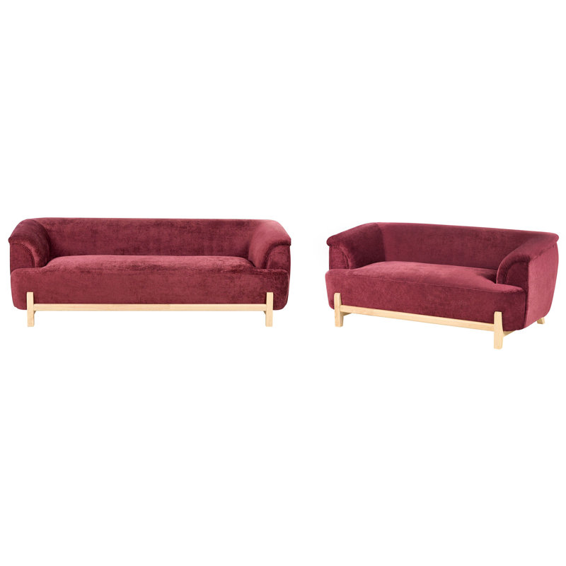 2 - Piece Living Room Set, Red