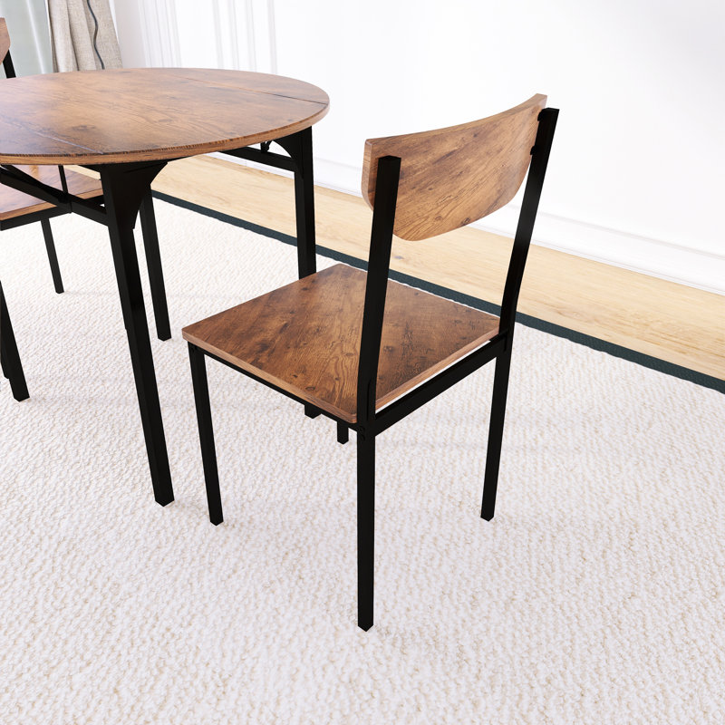 Modern 3-Piece Round Dining Table Set