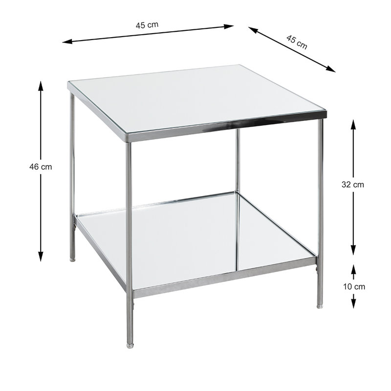 Carnahagh End Table, Chrome