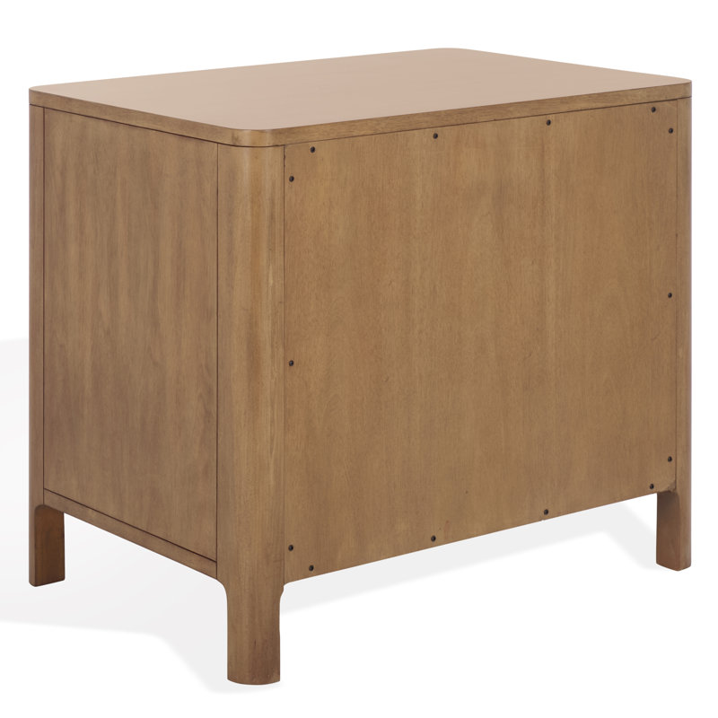 Abbiava 1 Drawer Wood Nightstand, Natural