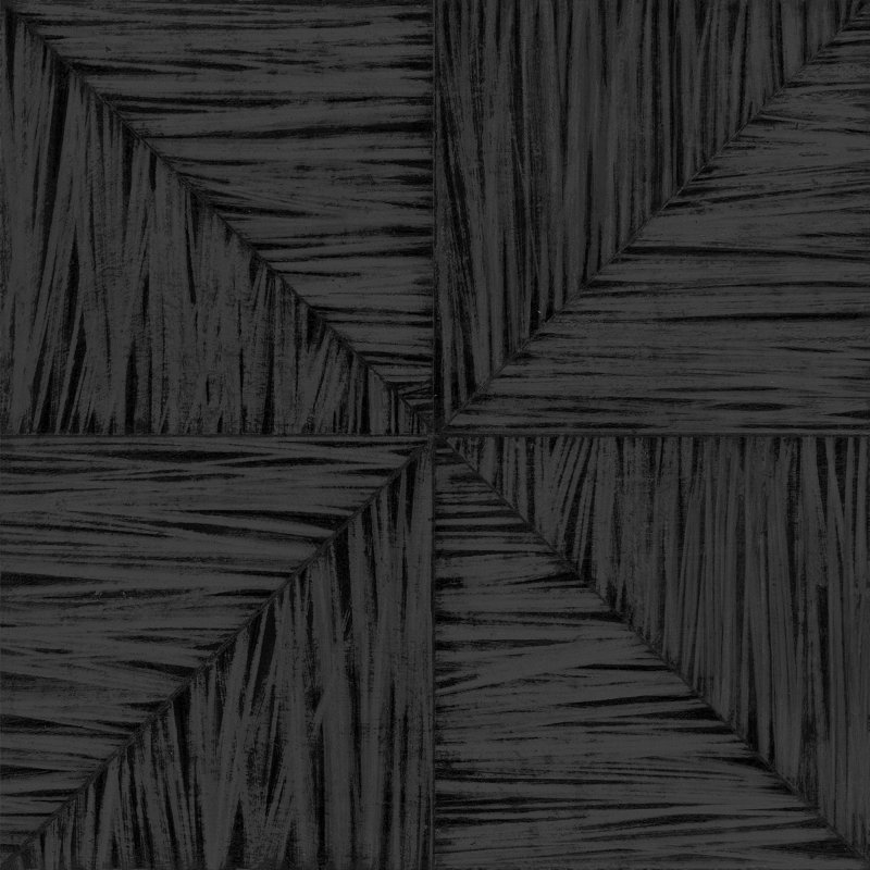 Parquet Large - Wallpaper by Norman Wyatt Home, Onyx, Premium Paper, Non-Pasted